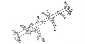 Mazda CX-5 13-16 underdash reinforcement pipe
