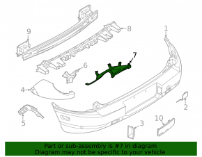 Rear Bumper Bracket Lower Right Ford Bronco Sport 21-25