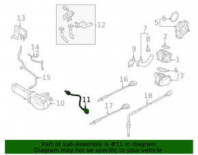 Exhaust Gas Temperature Sensor VW Jetta 11-18 USA 2.0 TDI EGR Valve