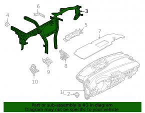 Under-torpedo pipe reinforcement Volkswagen ID.4 21-23 rusty