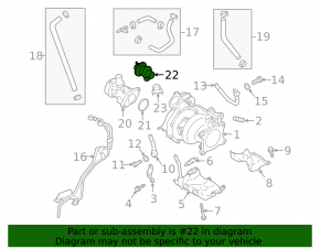 Subaru Forester 14-18 SJ 2.0 Cooling System Valve