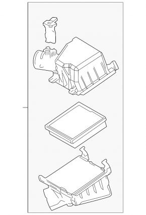 Air filter housing assembly Lexus UX250h UX300h 19-26