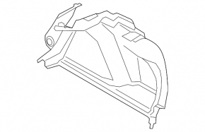 Left arch trim for VW Jetta 19-24 black