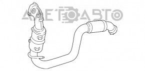 Downpipe with catalytic converter Mercedes GLA 15-20 AWD