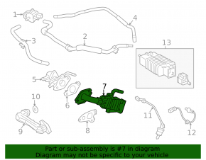 EGR valve cooler Toyota Rav4 19- hybrid