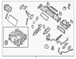 Heater assembly Nissan Sentra 13-15 auto
