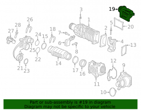 Air duct for Volvo XC90 16-22 T6 compressor first