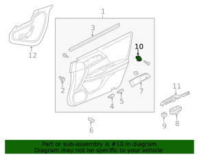 Front Left Seat Memory Buttons Honda Accord 13-17