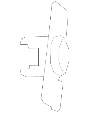 Front bumper parking sensor mount, left, Volvo C40 22-24