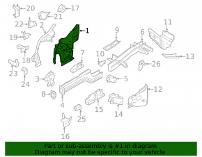 Front left quarter panel BMW X5 E70 07-13