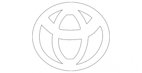 Toyota Camry v40 62mm/56mm Chrome Wheel Center Cap