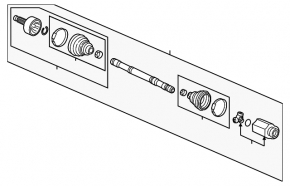 Drive axle shaft front left Honda Clarity 18-21 usa