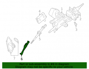 Steering cardan shaft Lexus IS 14-17 lower RWD