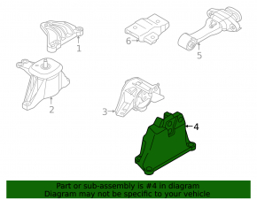 Left engine mount bracket for Kia Sorento 21-25 HEV