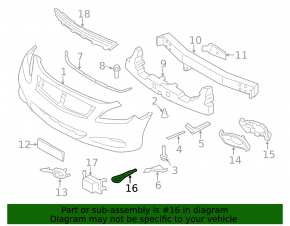 Tow Hook Infiniti G25 G35 G37 4d 06-14