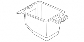 Box pocket center console BMW X3 G01 18-21
