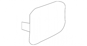 Left rear bumper tow hook cap for Lexus LS 18-23