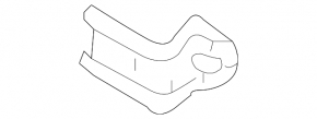 Front fender apron bracket, left, Lexus RX330 RX350 RX400h 04-09