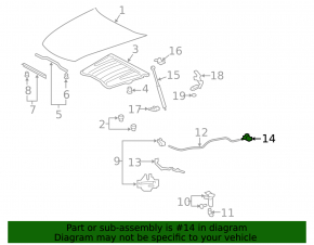 Bonnet Lock Opening Handle Interior Lexus ES300h ES350 13-15 Beige