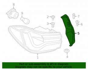 BMW X2 F39 18-23 Rear Right Outer Wing Light Cover