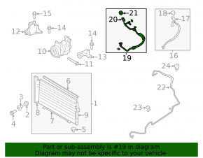 Subaru Forester 08-13 SH air conditioning pipe