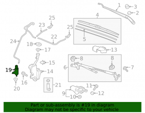 Acura MDX 14-20 Windscreen Washer Motor