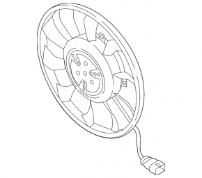 Right cooling fan for Audi Q5 80A 18-24