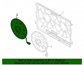 Cooling fan right Audi Q5 80A 18-24
