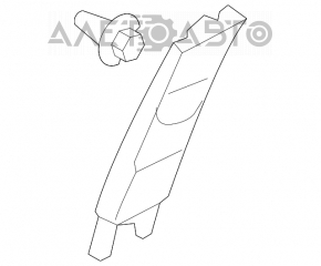 Honda Civic 4D 06-09 center pillar trim, upper right belt