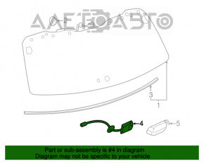 Toyota Highlander 08-13 Tailgate Glass Opening Button