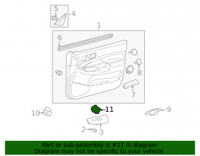 Front right window lift control for Toyota Avalon 05-09