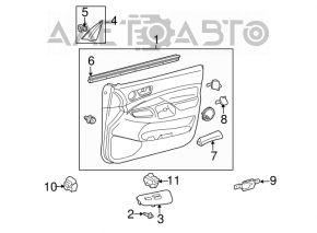 Front right window lift control for Toyota Avalon 05-09