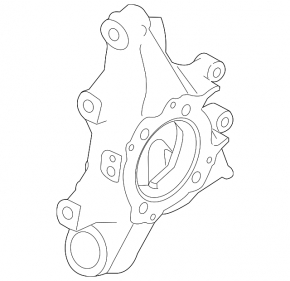 Trunnion with hub rear right Porsche Cayenne 958 11-17