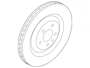 Rear left brake disc Porsche Macan 15-18 330/21mm rusty