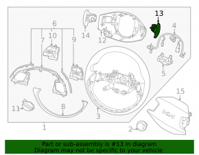 Steering paddle shifter right Kia Niro 23- HEV, PHEV