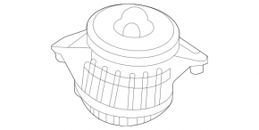 Left engine mount Mercedes W167 GLE 450 20-24 3.0h