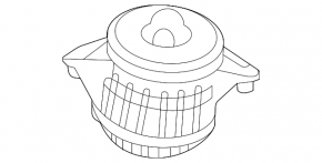 Engine mount left Mercedes W167 GLE 450 20-23 3.0h