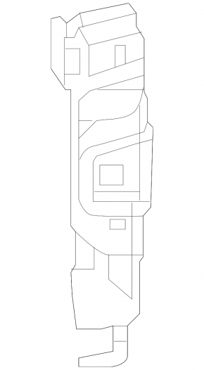Mercedes Metris W447 16-23 upper rear right door lock, electric