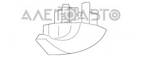 Ford Focus mk3 11-18 rear right ceiling hook, gray