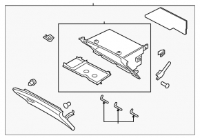 Glove box, glove compartment Lincoln MKZ 17-20 beige