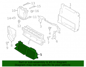 Land Rover Range Rover Sport 13-22 radiator deflector blinds