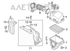 Mazda 6 14-21 2.0 2.5 Air Duct