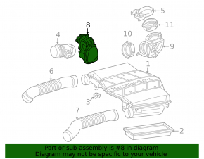 Mercedes W164 ML M272 Throttle Body