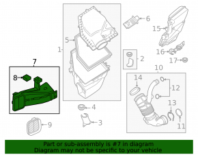 Air intake BMW X5 G05 23-25 B58