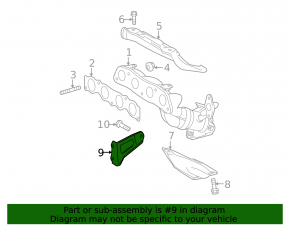 Exhaust manifold bracket for Toyota Prius V 12-17
