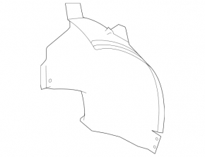 Front right rear fender liner for Mercedes R-class W251 06-13