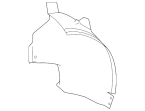 Front right rear fender liner for Mercedes R-class W251 06-13