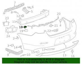 Rear Parking Sensor Cadillac ATS 13-