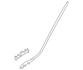 Windshield molding right Volvo XC60 18-23