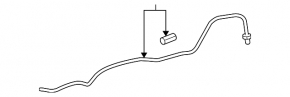 Cooling pipe automatic transmission Lexus LS460 07-17 in assembly